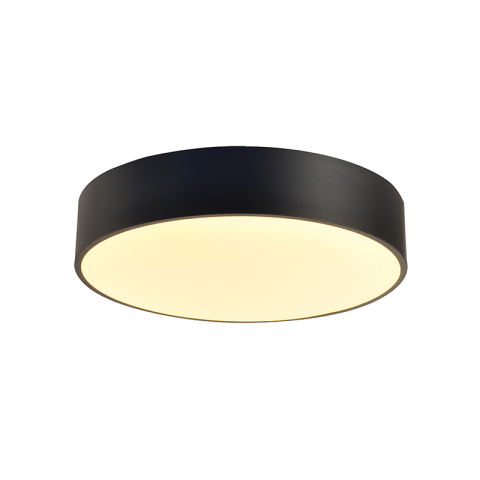 Plafoniere - Plafonieră LED Optimus 50W • CCT reglabil • 4800lm • Ø50 cm × H10 cm - metal, negru