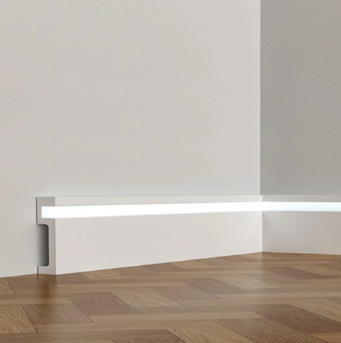 Cornișe și plinte duropolimer - Profil aluminiu LED decorativ din duropolimer