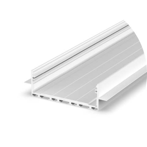 Profile aluminiu pentru bandă LED - Profil aluminiu LED P27-2 alb