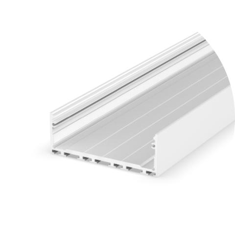 Profile aluminiu pentru bandă LED - Profil aluminiu LED P27-3 alb