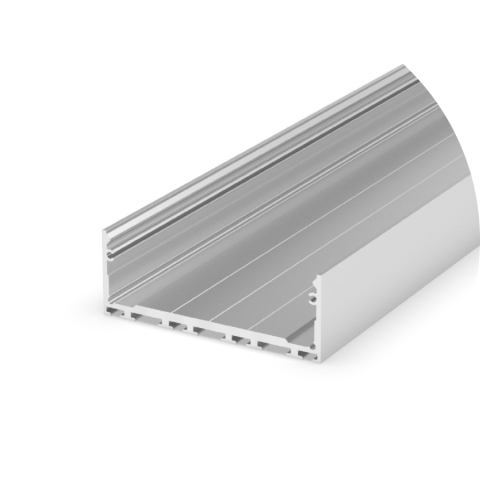 Profile aluminiu pentru bandă LED - Profil aluminiu LED P27-3 argintiu anodizat