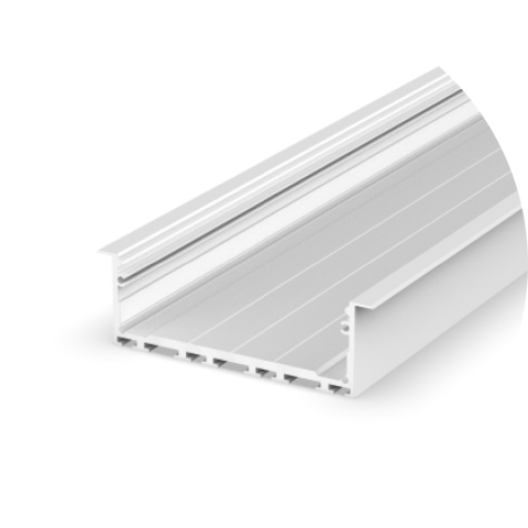 Profile aluminiu pentru bandă LED - Profil aluminiu LED P27-1 alb