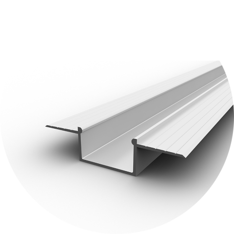 Profil încastrat - Profil aluminiu LED încastrat P14-3 alb