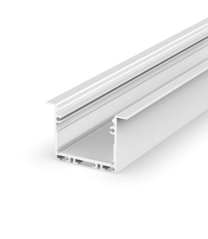 Profile aluminiu pentru bandă LED - Profil aluminiu LED P22-1 alb