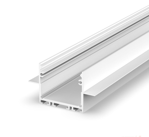 Profile aluminiu pentru bandă LED - Profil aluminiu LED P22-2 alb