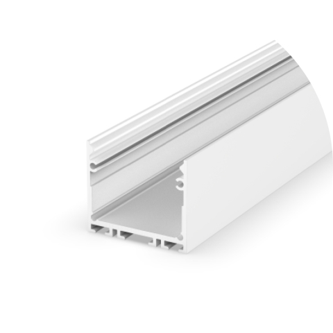 Profile aluminiu pentru bandă LED - Profil aluminiu LED aplicat P22-3 alb