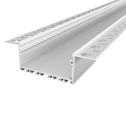 Profil pentru rigips - Profil aluminiu LED încastrat GK23-7 argintiu anodizat