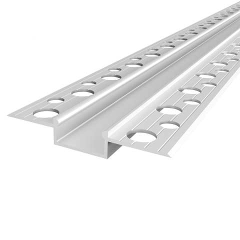 Profil pentru rigips - Profil aluminiu LED încastrat GK6-3 argintiu anodizat