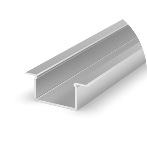 Profil încastrat - Profil aluminiu LED încastrat P14-2 argintiu anodizat