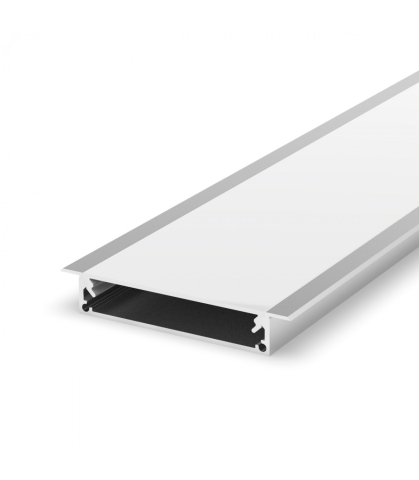 Profile aluminiu pentru bandă LED - Profil aluminiu LED P21-1 argintiu anodizat