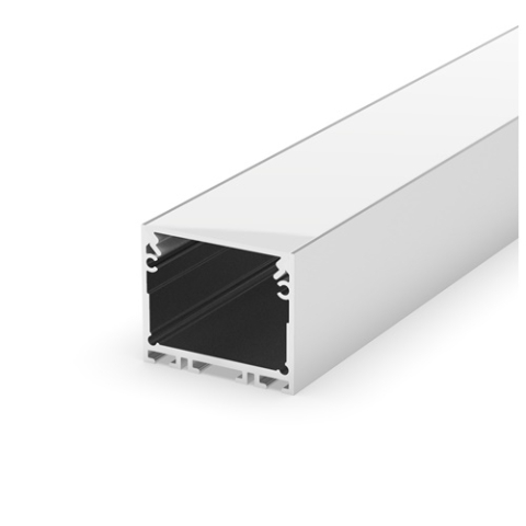 Profile aluminiu pentru bandă LED - Profil aluminiu LED aplicat P22-3 argintiu anodizat
