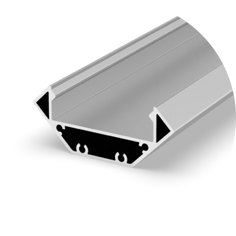 Profil de colț - Profil aluminiu LED de colț P3-3 argintiu anodizat