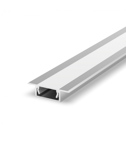 Profil încastrat - Profil aluminiu LED încastrat P6-2 argintiu anodizat