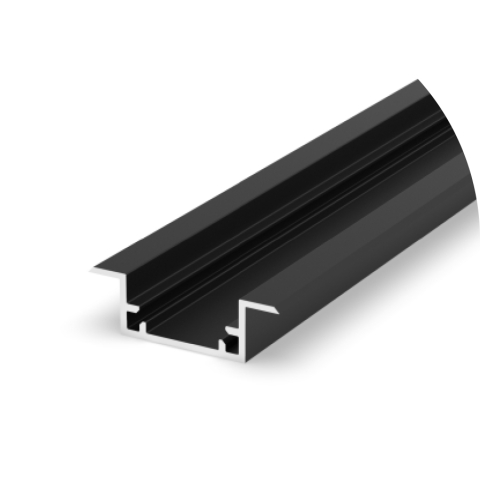 Profile aluminiu pentru bandă LED - Profil aluminiu LED P11-2 negru