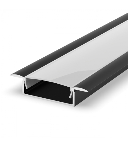 Profil încastrat - Profil aluminiu LED încastrat P14-1 negru