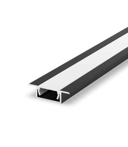 Profil încastrat - Profil aluminiu LED încastrat P6-2 negru