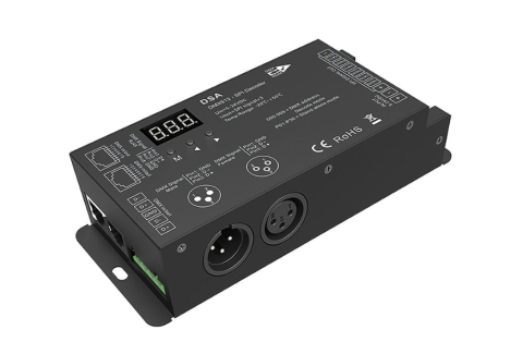 Controlere și receptoare - Receptor LED pentru bandă digitală RGB • DMX512 • 5-24V • 8A (DSA)