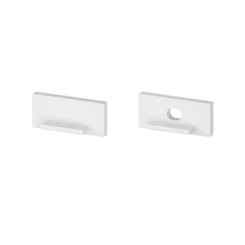 Accesorii pentru profile - Set de capace de capat din plastic alb P11-1 [C5] - accesoriu profil LED