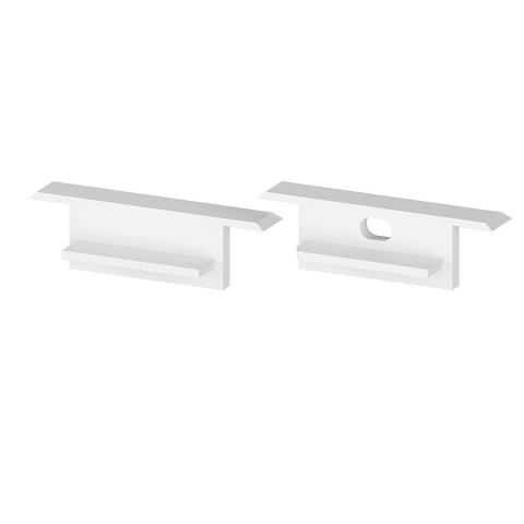Accesorii pentru profile - Set de capace de capat din plastic alb P11-2 [C5] - accesoriu profil LED