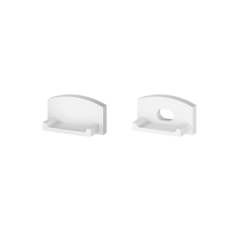 Accesorii pentru profile - Set de capace de capat din plastic alb P4-1, P6-3, GK6-3 [C1,C4] - accesoriu profil LED