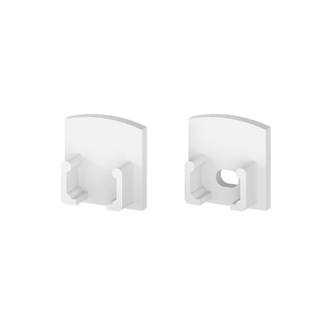 Accesorii pentru profile - Set de capace de capat din plastic alb P5-1 [C1, C4] - accesoriu profil LED