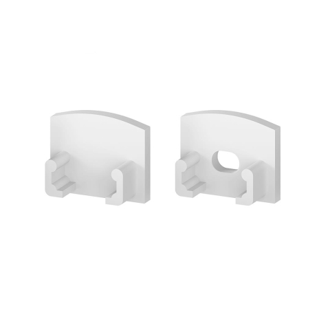 Accesorii pentru profile - Set de capace de capat din plastic alb P5-2; P18-3, GK18-3 [C1, C4] - accesoriu profil LED
