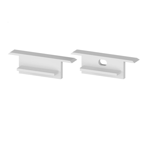 Accesorii pentru profile - Set de capace de capat din plastic gri P11-2 [C5] - accesoriu profil LED