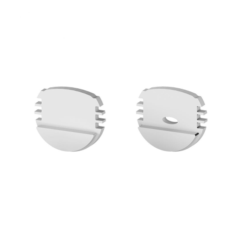 Accesorii pentru profile - Set de capace de capat din plastic gri P8-1 [C1, C4] - accesoriu profil LED