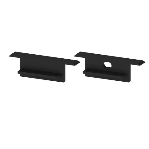 Accesorii pentru profile - Set de capace de capat din plastic negru P11-2 [C5] - accesoriu profil LED