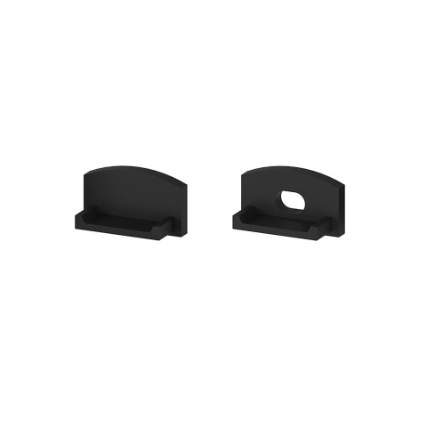 Accesorii pentru profile - Set de capace de capat din plastic negru P4-1, P6-3, GK6-3 [C1,C4] - accesoriu profil LED