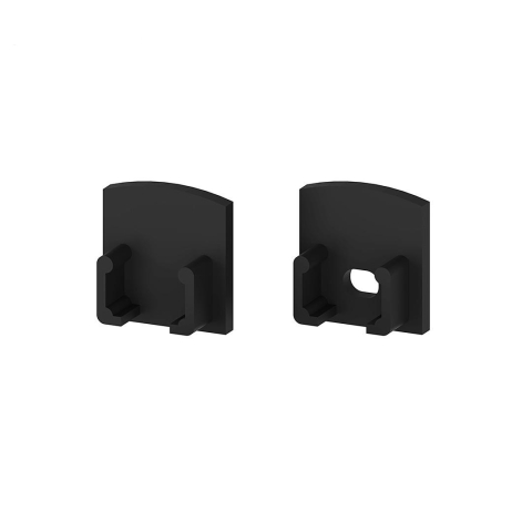 Accesorii pentru profile - Set de capace de capat din plastic negru P5-1 [C1, C4] - accesoriu profil LED
