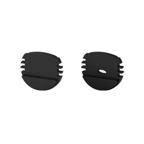 Accesorii pentru profile - Set de capace de capat din plastic negru P8-1 [C1, C4] - accesoriu profil LED