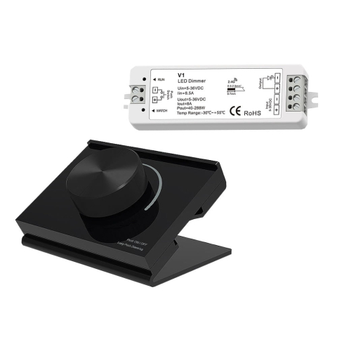 Dimmere - Set dimmer LED monocolor • 1 zonă, cu panou de perete și receptor