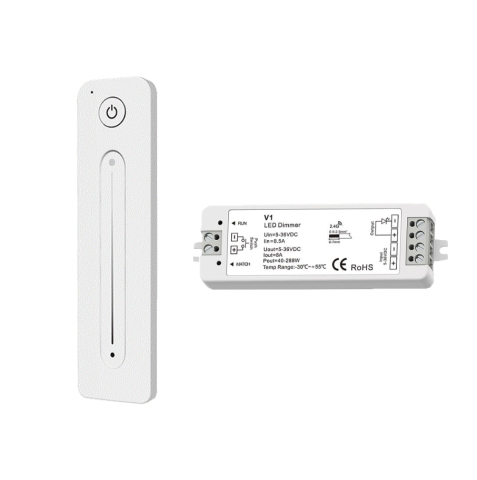 Telecomenzi și panouri - Set telecomandă LED monocolor • RF 2,4 GHz • 12-24V, cu receptor
