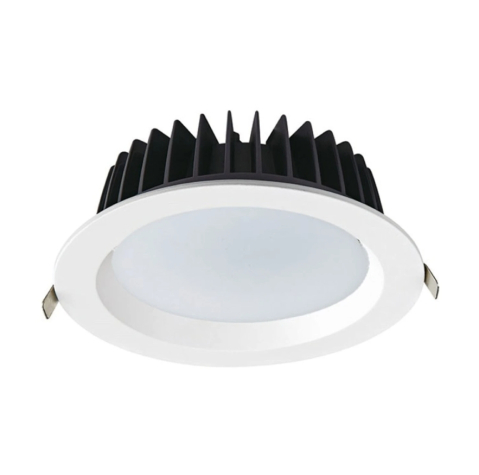 Panouri LED - Spot LED încastrat rotund Vido 40W • 3000K • 4700lm • 100° • Ra80 • Ø230 mm × 77 mm - aluminiu, sticlă, alb