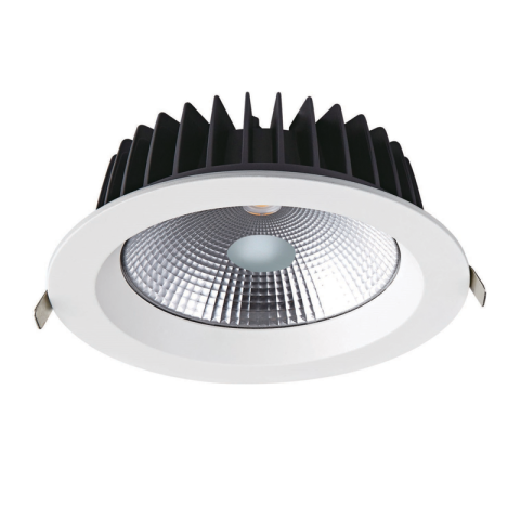 Panouri LED - Spot LED încastrat rotund Vido 40W • 6500K • 5000lm • 100° • Ra80 • Ø230 mm × 77 mm - aluminiu, sticlă, alb