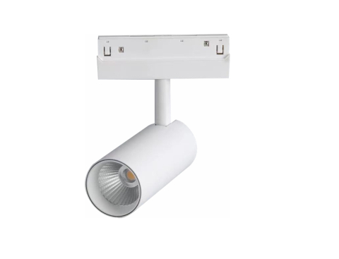 Șină magnetică 48V - Spot magnetic 48V • 20W • 3000K • 1400lm • 36° • Ra90 • Ø60mm • 145mm - cip Osram, alb
