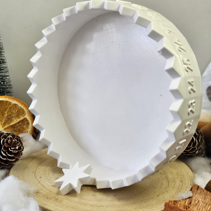 Calendar decorativ „Steaua Timpului” – Alb – 235g – Praf ceramic [3]