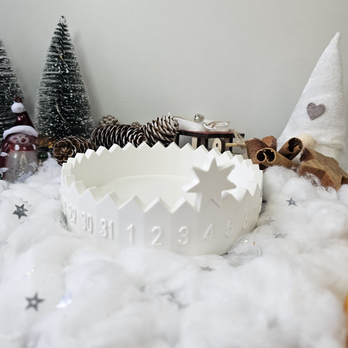 Calendar decorativ „Steaua Timpului” – Alb – 235g – Praf ceramic [6]