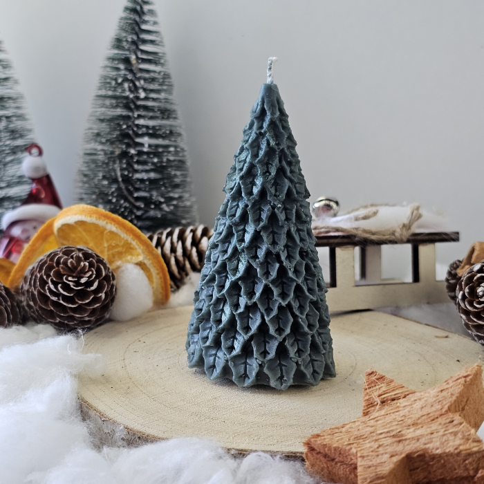 Lumânare decorativă „Sărbătoare în Fitil” – Verde– 55g - Ceara de soia 100% naturala [2]