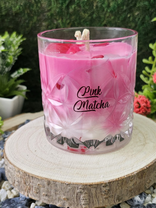 Lumanare parfumata-Pink Matcha-ceara de soia 100% naturala [3]