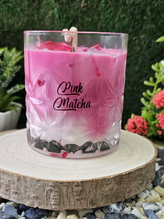 Lumanare parfumata-Pink Matcha-ceara de soia 100% naturala [2]