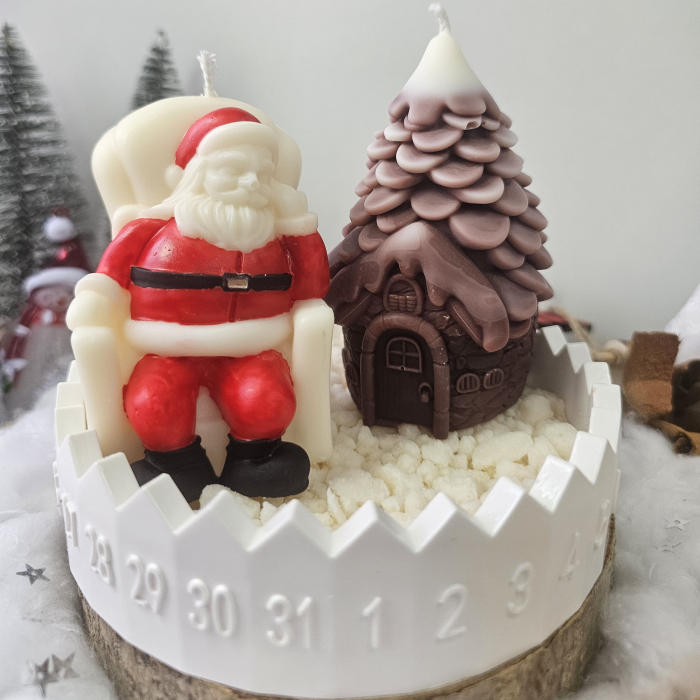 Moșul și căsuța din pădure – decor ceramic numerotat [2]