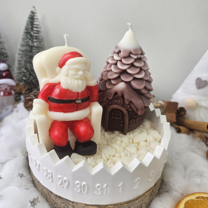 Moșul și căsuța din pădure – decor ceramic numerotat [7]