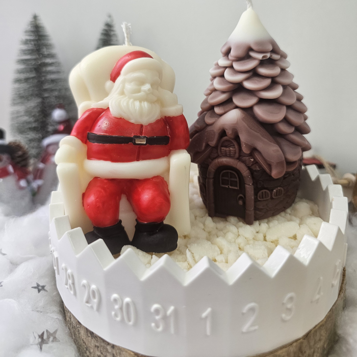 Moșul și căsuța din pădure – decor ceramic numerotat [4]