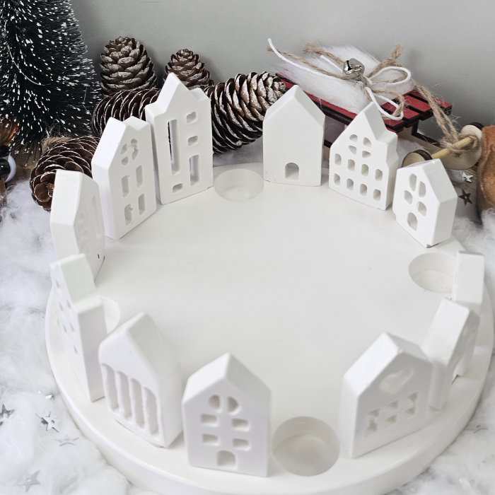 Satul Alb – Piesă decorativă din praf ceramic [3]