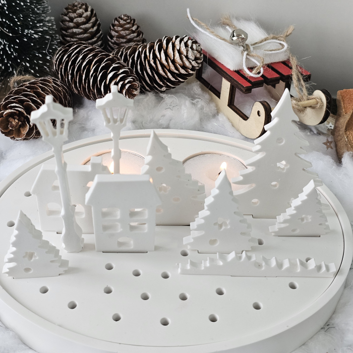 Set decorativ „Satul Alb” – 395g –Praf ceramic [8]