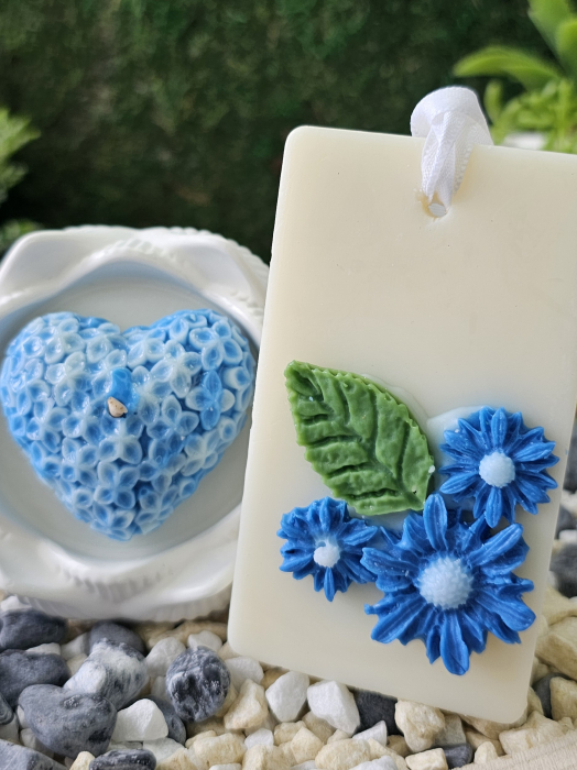 Set Lumanare & Odorizant Bliss – Aroma Seducatoare de Vanilie Neagra & Mosc – handmade, wax melts, ceara de soia 100% naturala, ceara parfumata – 100g [2]