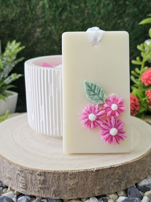 Set Lumanare & Odorizant Dewi Petals – Esenta Exotica cu Lemn de Santal & Tonka - handmade, wax melts, ceara de soia 100% naturala, ceara parfumata – 140g [6]