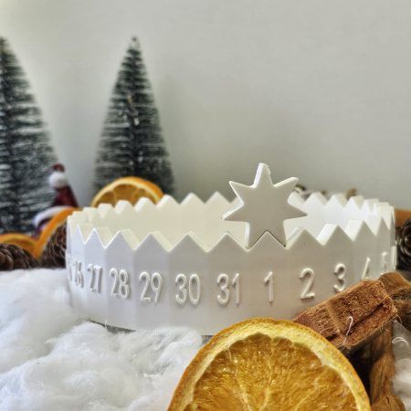 Calendar decorativ „Steaua Timpului” – Alb – 235g – Praf ceramic [4]